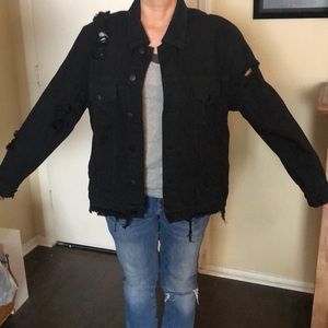TOBI brand new black denim jacket.